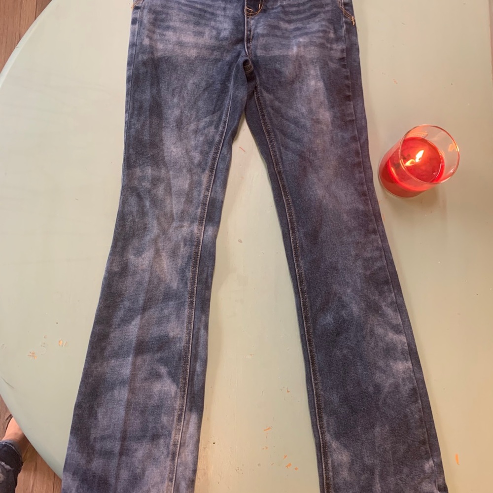 Justice Girls denim high waist jegging, size 10.
